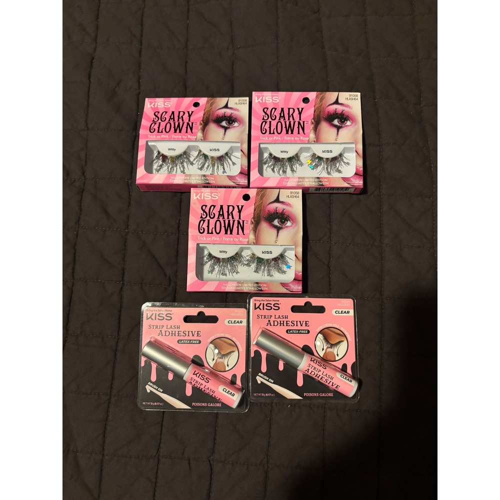Kiss‎ Scary Clown Halloween Limited Edition False Eyelashes with Glue